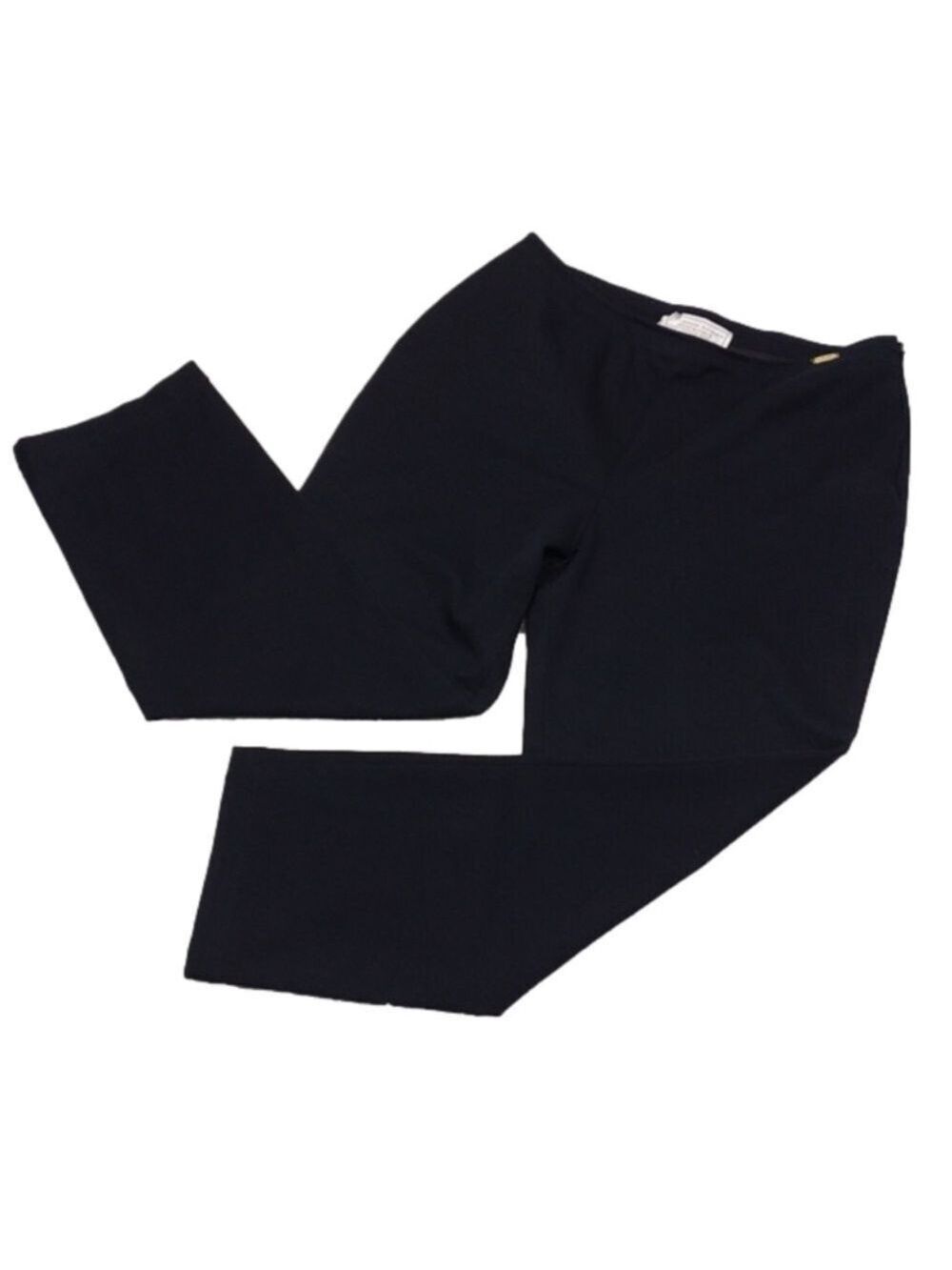 St. John Sport Essentials by Marie Gray Black High Rise Straight Leg Ankle Pant
